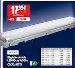Réglette double LED 60cm 1400lm - ZENITECH - Screwfix à Taverny Réglette double LED 60cm 1400lm - ZENITECH en promo chez Screwfix Taverny à 17,99 €