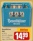 Hell im Angebot bei REWE in Wandlitz Hell Angebote von Benediktiner bei REWE Wandlitz für 14,99 €