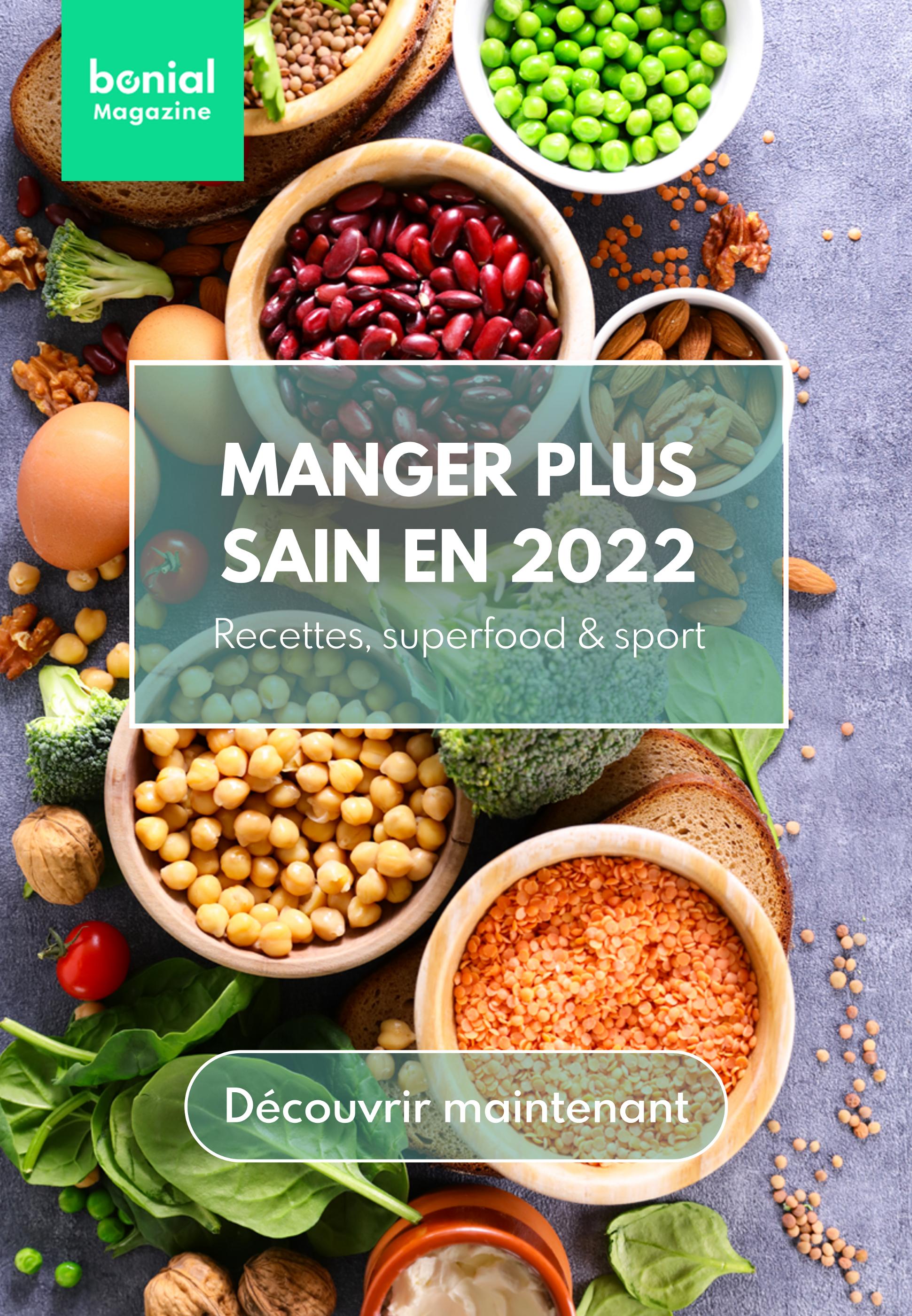 Catalogue Bonial Magazine à Fontenay-en-Parisis, avec 1 page Prospectus Bonial Magazine à Fontenay-en-Parisis, "Manger plus sain en 2022", 1 page, 13/01/2022 - 28/02/2022