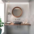 Carrelage mural intérieur effet béton blanc L.90 x l.30 cm x ép.8 mm, Pavlos - Halcon en promo chez Castorama Aix-en-Provence à 25,95 €