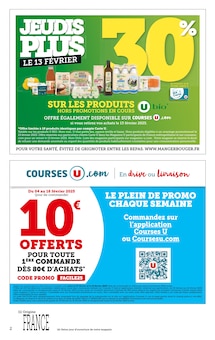 Prospectus U Express de la semaine "U Express" avec 2 pages, valide du 04/02/2025 au 16/02/2025 pour Istres et alentours