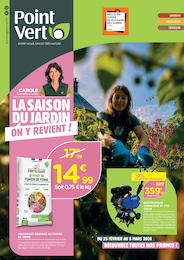 Prospectus Point Vert à Estancarbon, "LA SAISON DU JARDIN ON Y REVIENT !", 8 pages, 25/02/2026 - 08/03/2026
