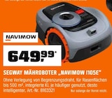 SEGWAY MÄHROBOTER „NAVIMOW I105E“ im Angebot bei OBI in Worms SEGWAY MÄHROBOTER „NAVIMOW I105E“ Angebote bei OBI Worms für 649,99 €