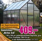 Gewächshaus „Mythos 6x8“ im Angebot bei Hornbach in Mettmann Gewächshaus „Mythos 6x8“ Angebote bei Hornbach Mettmann für 409,00 €