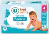 Couches Essentiel - U tout petits - Super U à Pontault-Combault Couches Essentiel - U tout petits en promo chez Super U Pontault-Combault à 9,00 €