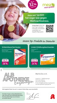 Aktueller mea - meine apotheke Prospekt (Engstingen, 4 Seiten zum blättern mea - meine apotheke Prospekt Unsere Dezember-Angebote mit 4 Seiten