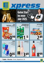 Aktueller E xpress Supermarkt Prospekt in Grasbrunn und Umgebung, "Guten Start ins neue Jahr 2025." mit 4 Seiten, 30.12.2024 - 04.01.2025