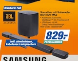 Aktuelles Soundbar mit Subwoofer BAR 800 MK2 Angebot bei expert in Bad Oeynhausen ab 829,00 €