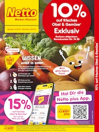 Netto Marken-Discount Prospekt für Garbsen mit 2 Seiten Netto Marken-Discount Prospekt für Garbsen: "10% auf Obst & Gemüse", 2 Seiten, 14.07.2025 - 19.07.2025