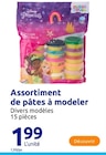 Assortiment de pâtes à modeler à Action dans Fongalop