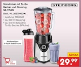 Netto Marken-Discount - Standmixer mit To-Go Becher und Glaskrug SB-7030 Angebot im Prospekt Standmixer mit To-Go Becher und Glaskrug SB-7030 bei Netto Marken-Discount im Prospekt "" für 29,99 €
