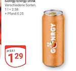 Aktuelles Gongry Energy Drink Angebot bei GLOBUS in Zwickau ab 1,29 €