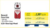 Coca Cola im Angebot bei METRO in Norderstedt Coca Cola Angebote von Bacardi bei METRO Norderstedt für 2,37 €