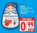 #Lieblingsbecher Körniger Frischkäse Himbeere & Cranberry von Quarki für 0,99 € bei EDEKA im Angebot #Lieblingsbecher Körniger Frischkäse Himbeere & Cranberry von Quarki im aktuellen EDEKA Prospekt