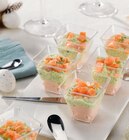 Verrines duo saumon aneth en promo chez Super U Valence à 6,99 €