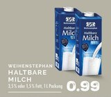 Haltbare Milch im Angebot bei EDEKA in Voerde Haltbare Milch Angebote von Weihenstephan bei EDEKA Voerde für 0,99 €