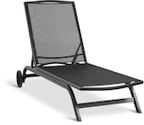 JYSK Sonnenliege HANSTHOLM B76xL202 schwarz im JYSK Prospekt JYSK Sonnenliege HANSTHOLM B76xL202 schwarz von JUTLANDIA im aktuellen JYSK Prospekt für 100,00 €