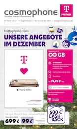 cosmophone Prospekt: "Festtagsfrohe Deals: UNSERE ANGEBOTE IM DEZEMBER", 12 Seiten, 04.12.2024 - 31.12.2024