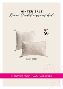 Kissen im Kibek Prospekt "WINTER SALE" mit 21 Seiten (Osnabrück)