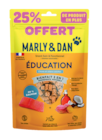 SNACKS EDUCATION - 125G DONT 25% OFFERTS - MARLY & DAN dans le catalogue Animalis
