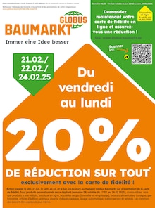 Prospectus Globus-Baumarkt en cours, "GLOBUS BAUMARKT Immer eine Idee besser", page 1 sur 4