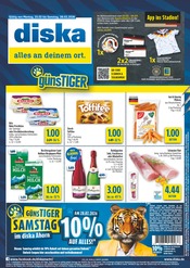 diska Discounter Prospekt der aktuellen Woche mit 12 Seiten, gültig von 23.02.2026 bis 28.02.2026, in Weitramsdorf und Umgebung Aktueller diska Discounter Prospekt in Weitramsdorf und Umgebung, "alles an deinem ort." mit 12 Seiten, 23.02.2026 - 28.02.2026