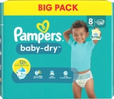 Windeln Baby Dry Gr.8 Extra Large (17+kg), Big Pack Angebote von Pampers bei dm-drogerie markt Wismar für 16,95 €