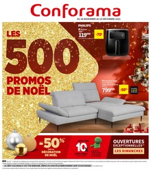 Catalogue Conforama à Blanquefort, avec 26 pages Prospectus Conforama à Blanquefort: "Les 500 promos de Noël", 26} pages, 28/11/2023 - 25/12/2023