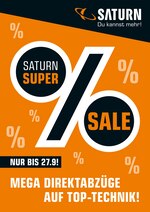 Saturn Prospekt für Weilrod mit 9 Seiten Saturn Prospekt für Weilrod: "MEGA DIREKTABZÜGE AUF TOP-TECHNIK!", 9 Seiten, 13.09.2020 - 28.09.2020