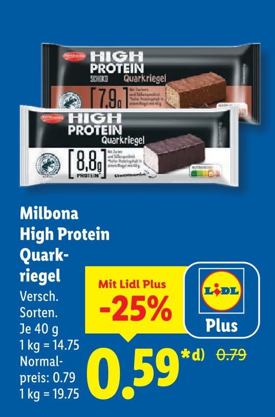 High Protein Quarkriegel