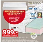 Kaltschaummatratze Messina ECS 300 von ERGO DREAM im aktuellen Segmüller Prospekt für 999,00 €