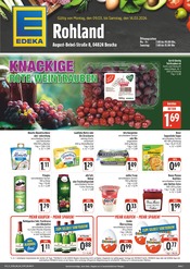 EDEKA Supermarkt Prospekt der aktuellen Woche mit 4 Seiten, gültig von 09.03.2026 bis 14.03.2026, in Großpösna und Umgebung Aktueller EDEKA Supermarkt Prospekt in Großpösna und Umgebung, "Wir lieben Lebensmittel!" mit 4 Seiten, 09.03.2026 - 14.03.2026