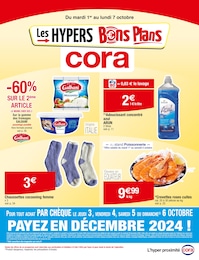 Catalogue Supermarchés Cora en cours à Courrières et alentours, Les HYPERS Bons Plans, 38 pages, 01/10/2024 - 07/10/2024