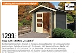 Holz-Gartenhaus „Tessin 1“ im aktuellen OBI Prospekt für 1.299,00 €