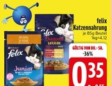 Katzennahrung im EDEKA Prospekt Katzennahrung von felix im aktuellen EDEKA Prospekt für 0,35 €