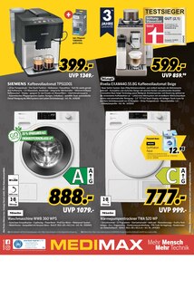Waschmaschine im MEDIMAX Prospekt "BLACK MAX" mit 8 Seiten (Wismar)