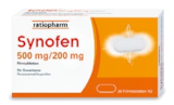 Synofen 500 mg/200 mg von ratiopharm im aktuellen REWE Prospekt