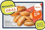Aktuelle Brötchen Angebote bei tegut in Jena Aktuelles Weizenbrötchen Angebot bei tegut in Jena ab 1,50 €