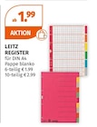 Register von LEITZ im aktuellen Müller Prospekt für 1,99 €