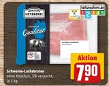 Schweine-Lachsbraten im Angebot bei REWE in Heidenheim Schweine-Lachsbraten Angebote von Qualitäts Metzgerei Wilhelm Brandenburg bei REWE Heidenheim für 7,90 €