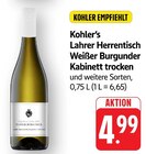 Lahrer Herrentisch Weißer Burgunder Kabinett trocken bei E center im Neuried Prospekt für 4,99 €
