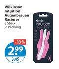 Intuition Augenbrauen Rasierer im V-Markt Prospekt Intuition Augenbrauen Rasierer von Wilkinson im aktuellen V-Markt Prospekt für 2,99 €