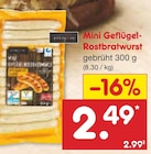 Aktuelle Bratwurst Angebote bei Netto Marken-Discount in Oberhausen Aktuelles Mini Geflügel-Rostbratwurst Angebot bei Netto Marken-Discount in Oberhausen ab 2,49 €