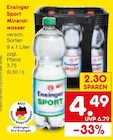 Aktuelles Sport Mineralwasser Angebot bei Netto Marken-Discount in Freiburg (Breisgau) ab 4,49 €