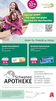 mea - meine apotheke Prospekt Unsere Oktober-Angebote mit 4 Seiten