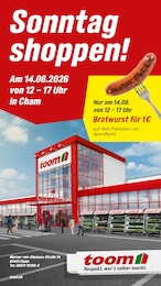 Aktueller toom Baumarkt Prospekt, "Sonntag shoppen!", mit Angeboten der Woche, gültig von 14.06.2026 bis 14.06.2026