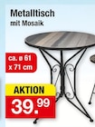 Aktuelle Fliesen Angebote bei Zimmermann in Göttingen Aktuelles Metalltisch Angebot bei Zimmermann in Göttingen ab 39,99 €