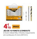 Rural Master Hinx - Promo Jeu de 16 forets & embouts Promo Jeu de 16 forets & embouts à 4,70 € dans le catalogue Rural Master à Hinx