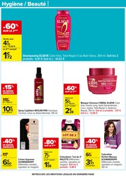 Prix et réduction L'Oréal dans le prospectus Carrefour en cours Offre L'Oréal dans le catalogue Carrefour du moment à la page 60