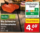 Bio Schweine-Rückensteaks Paprika von BioBio im aktuellen Netto Marken-Discount Prospekt für 4,69 €